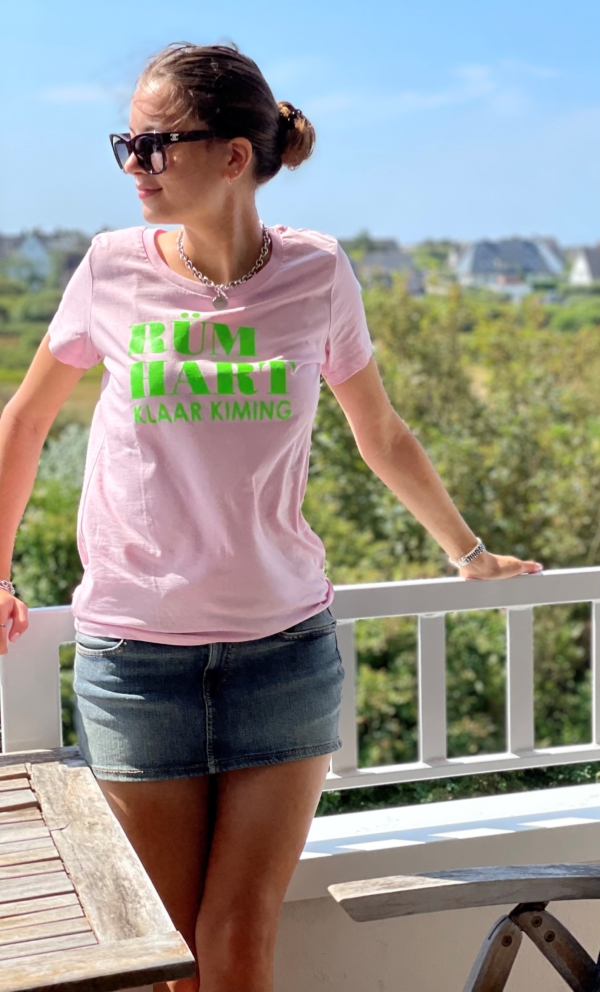 T-Shirt ALVA „Rüm Hart Klaar Kiming“ in cotton pink – Bild 2