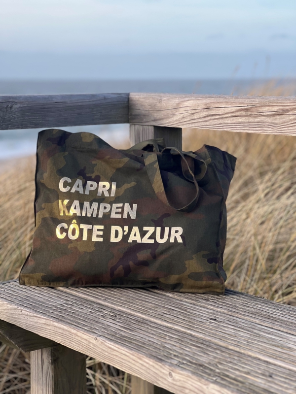 Beach Bag MARE „Capri Kampen Côte D'Azur“ in camouflage