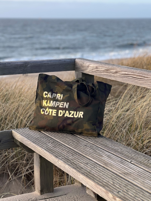 Beach Bag MARE „Capri Kampen Côte D'Azur“ in camouflage – Bild 3
