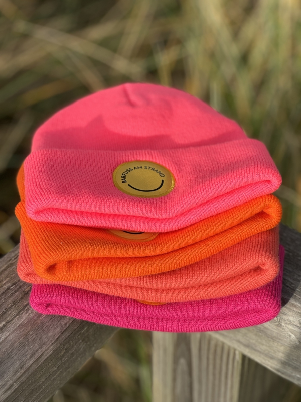 Beanie NOA "barfuss am Strand" Patch gelb