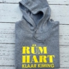 Hoodie LUCA „Rüm Hart Klaar Kiming“ in heather grey (unisex) – Bild 6