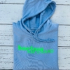 Hoodie LUCA „barfuss am Strand“ in serene blue (unisex) – Bild 5