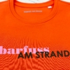 Sweater FINN „barfuss am Strand“ in bright orange (unisex) – Bild 6