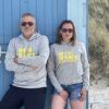 Hoodie LUCA „Rüm Hart Klaar Kiming“ in heather grey (unisex)