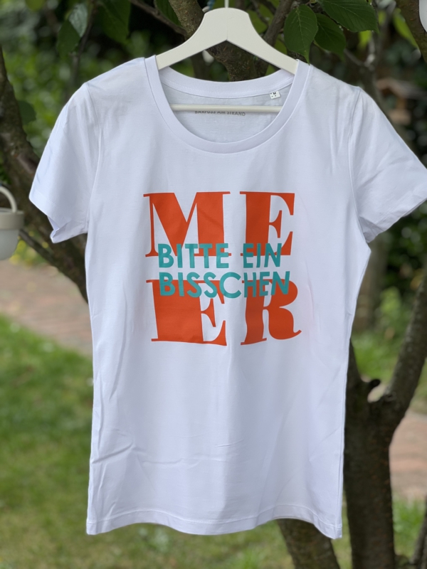 T-Shirt ALVA „bitte ein bisschen Meer“ in weiss – Bild 3