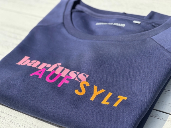 Sweater FRIDA „barfuss auf Sylt“ in french navy – Bild 4