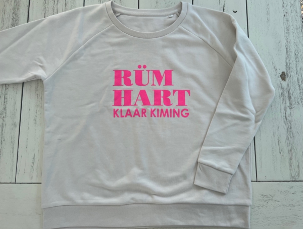 Sweater FRIDA „Rüm Hart Klaar Kiming“ in vintage white (women) – Bild 3