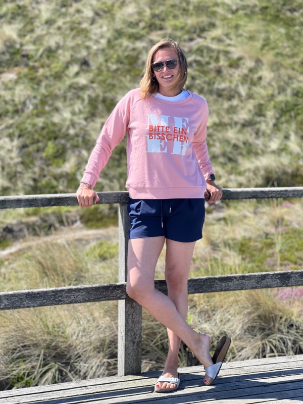 Sweater FRIDA „bitte ein bisschen Meer“ in canyon pink (women) – Bild 2