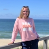 Sweater FRIDA „bitte ein bisschen Meer“ in canyon pink (women)