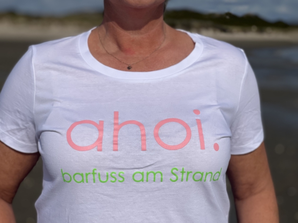 T-Shirt ALVA „ahoi.“ in weiss (women) – Bild 3
