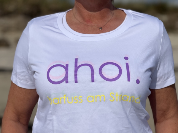 T-Shirt ALVA „ahoi.“ in weiss (women) – Bild 3