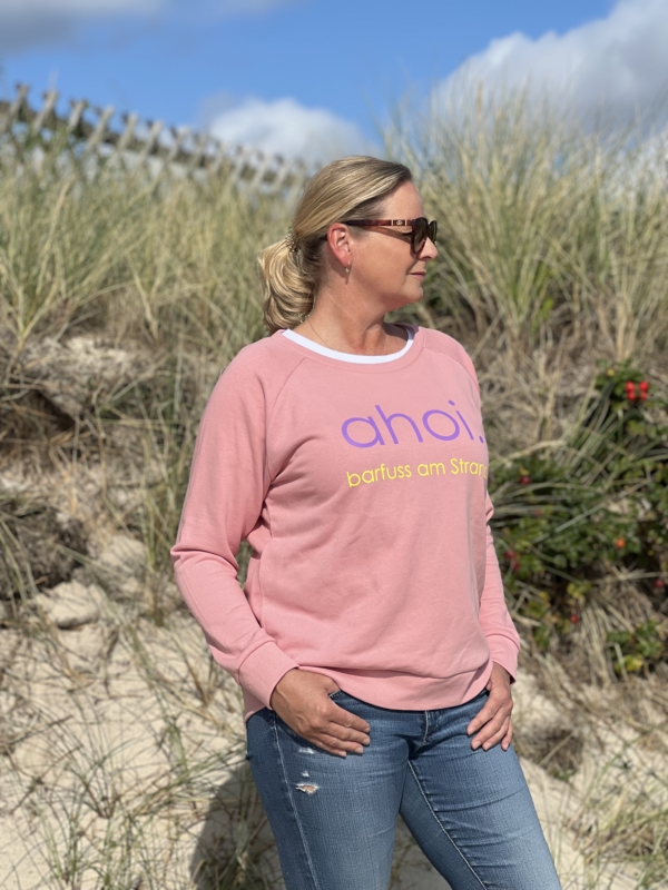 Sweater FRIDA „ahoi.“ in canyon pink (women)