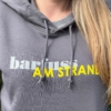 Hoodie LUCA „barfuss am Strand“ in anthracite (unisex) – Bild 3